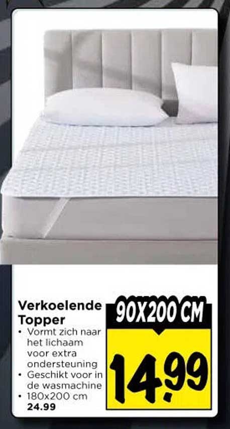 Verkoelende Topper 90x200 cm