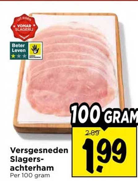 Versgesneden Slagersachterham