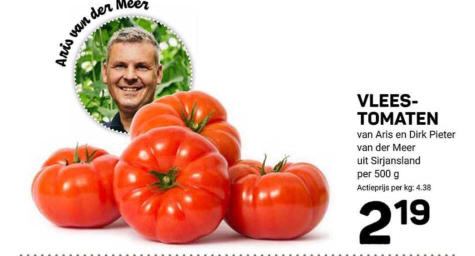 VLEES-TOMATEN van Aris en Dirk Pieter van der Meer uit Sirjansland per 500 g