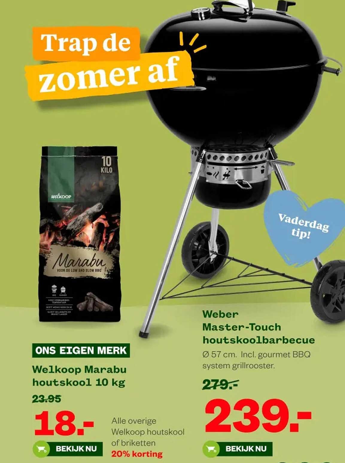 Weber Master-Touch houtskoolbarbecue Ø 57 cm. Incl. gourmet BBQ system grillrooster.