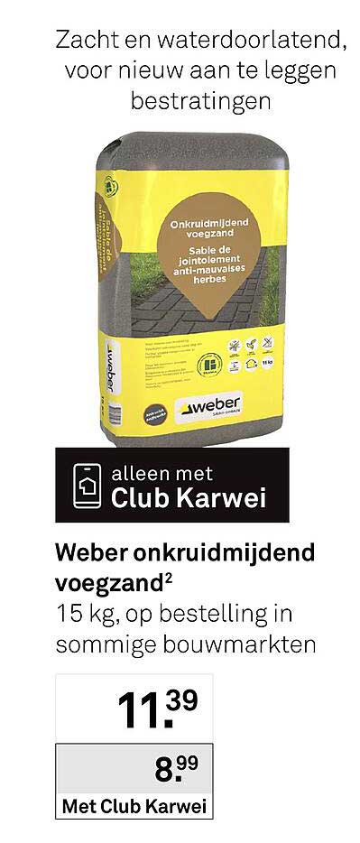 Weber onkruidmijdend voegzand