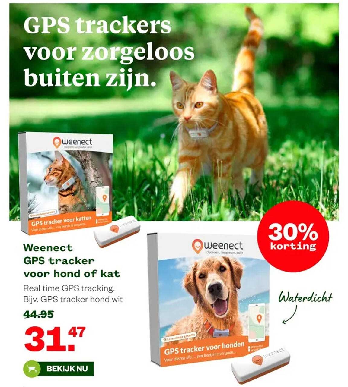 Weenect GPS tracker voor hond of kat