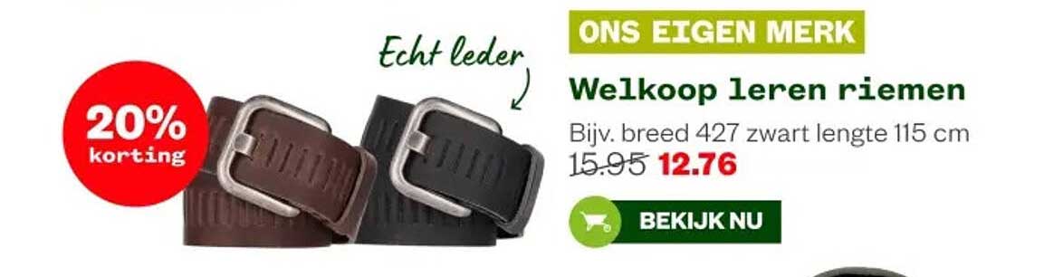 Welkoop leren riemen