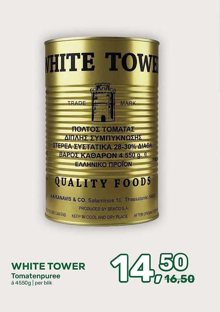 WHITE TOWER Tomatenpuree á 4550g | per blik