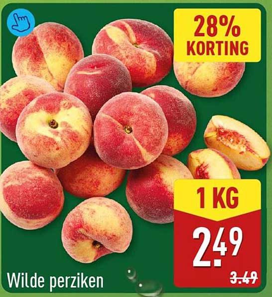 Wilde perziken 28% korting