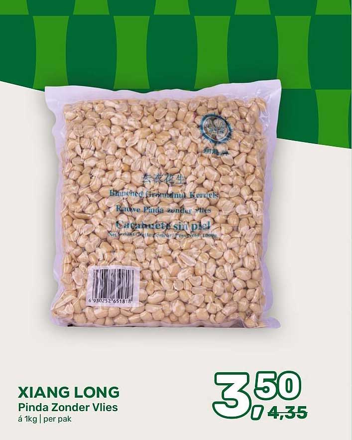 XIANG LONG Pinda Zonder Vlies á 1kg | per pak
