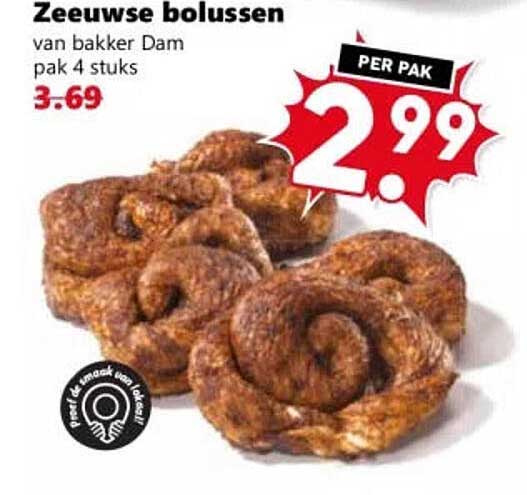 Zeeuwse bollen van bakker Dam pak 4 stuks