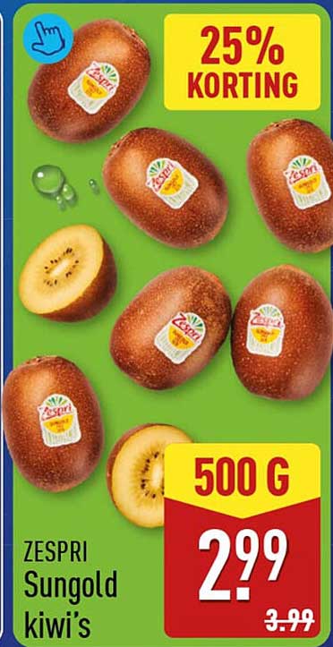 ZESPRI Sungold kiwi's 25% KORTING