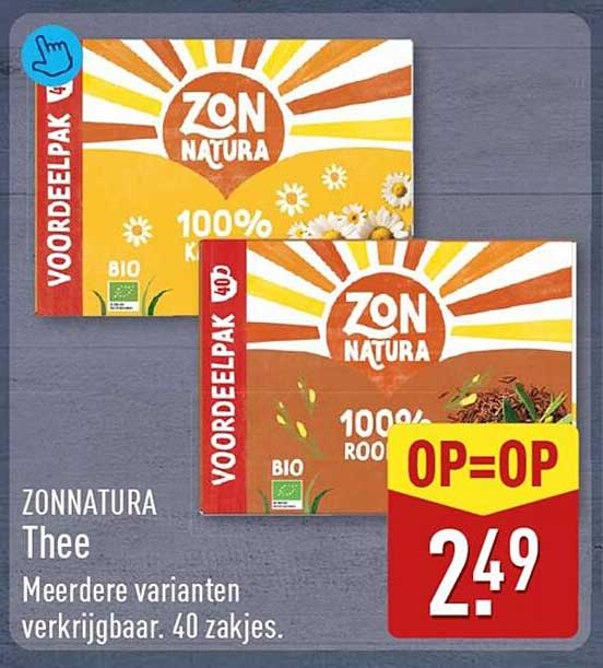 Zonnatura Thee Meerdere varianten verkrijgbaar. 40 zakjes. OP=OP