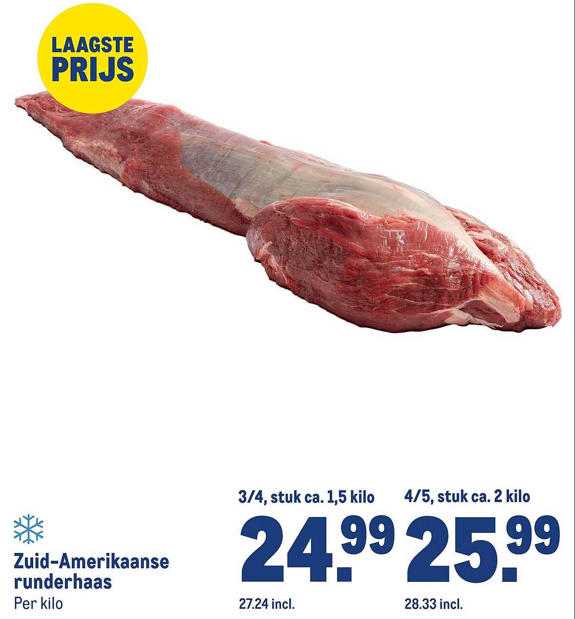 Zuid-Amerikaanse runderhaas Per kilo