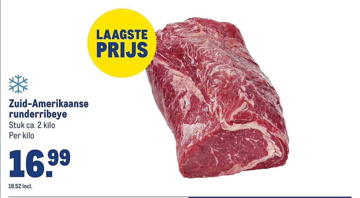 Zuid-Amerikaanse runderribeye