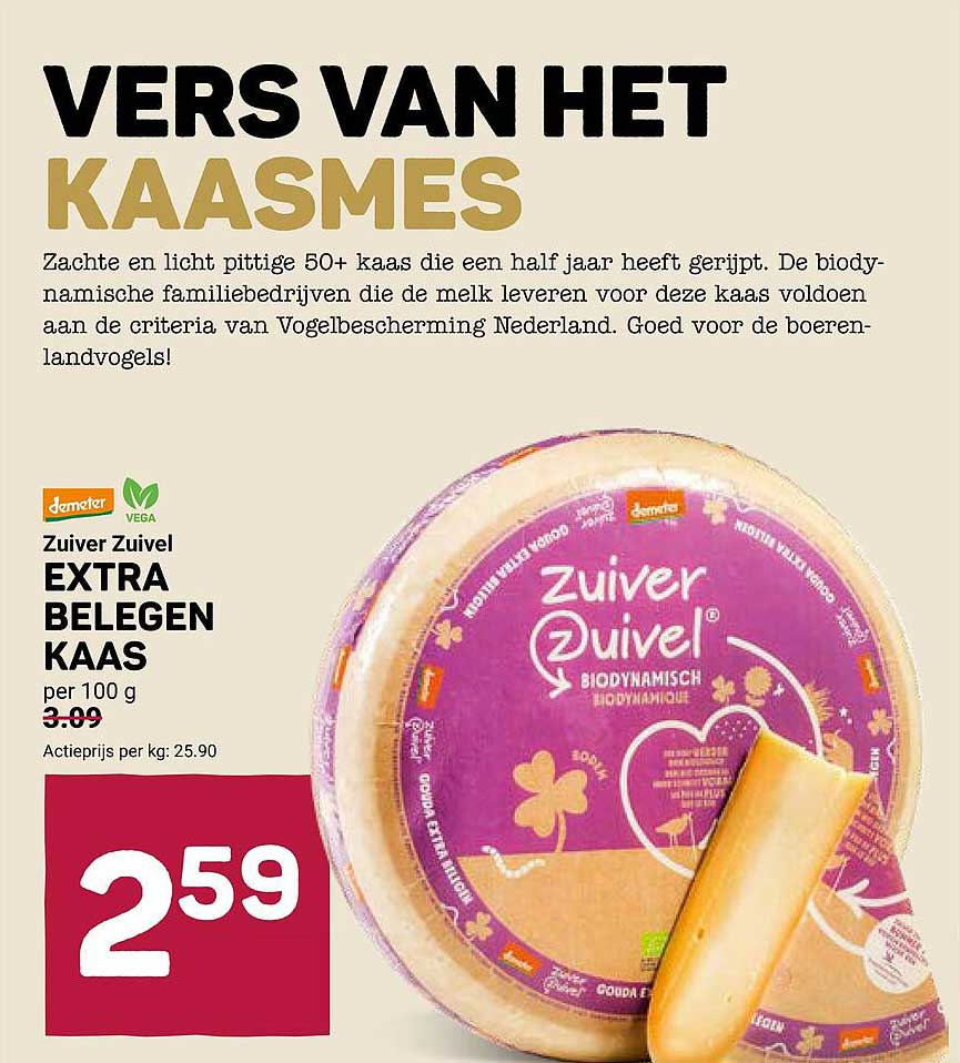 Zuiver Zuivel EXTRA BELEGEN KAAS