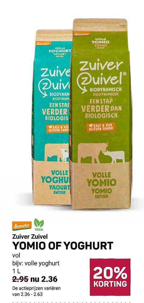 Zuiver Zuivel YOMIO OF YOGHURT