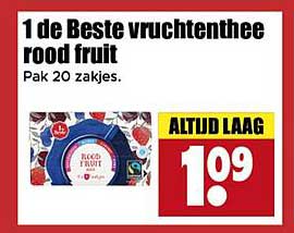 1 de Beste vruchten thee rood fruit