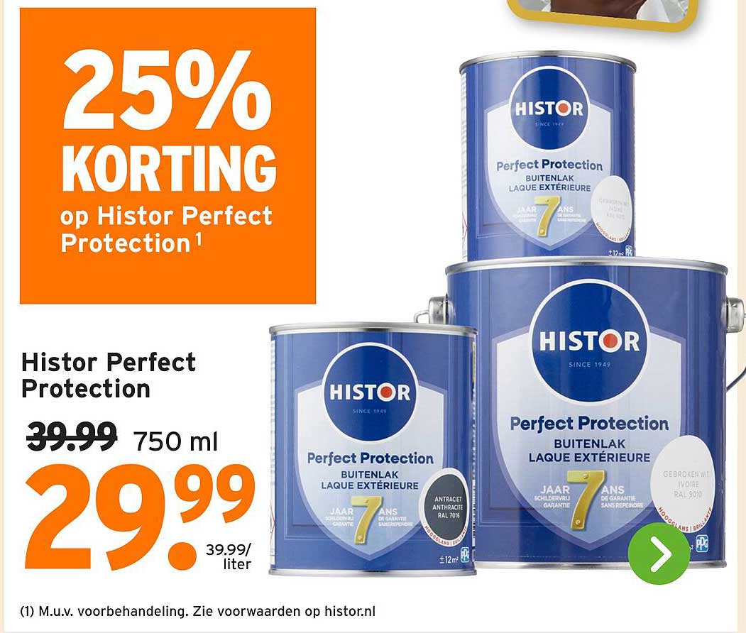 25% KORTING op Histor Perfect Protection