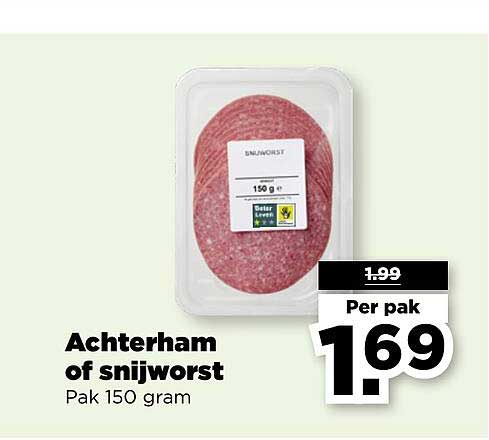 Achterham of snijworst