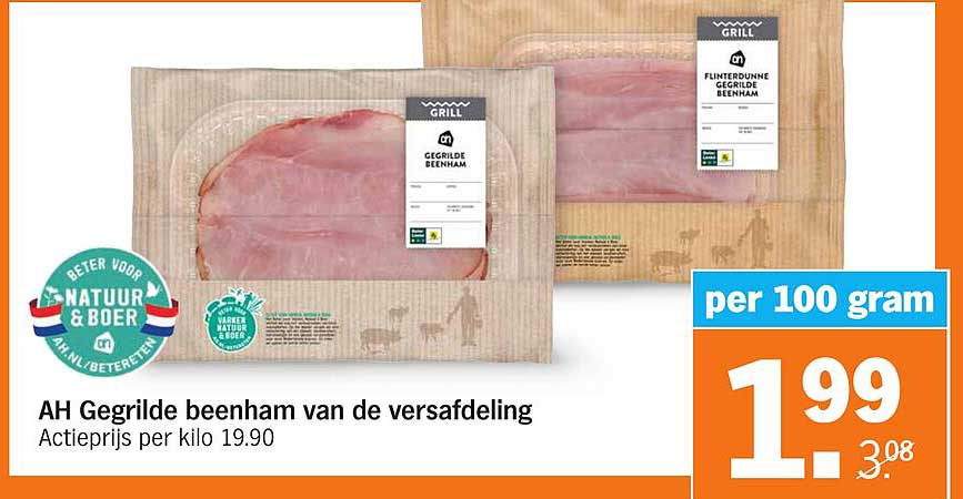 AH Gegrilde beenham van de versafdeling