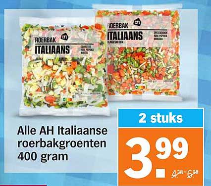 Alle AH Italiaanse roerbakgroenten 400 gram