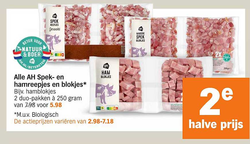 Alle AH Spek- en hamreepjes en blokjes*