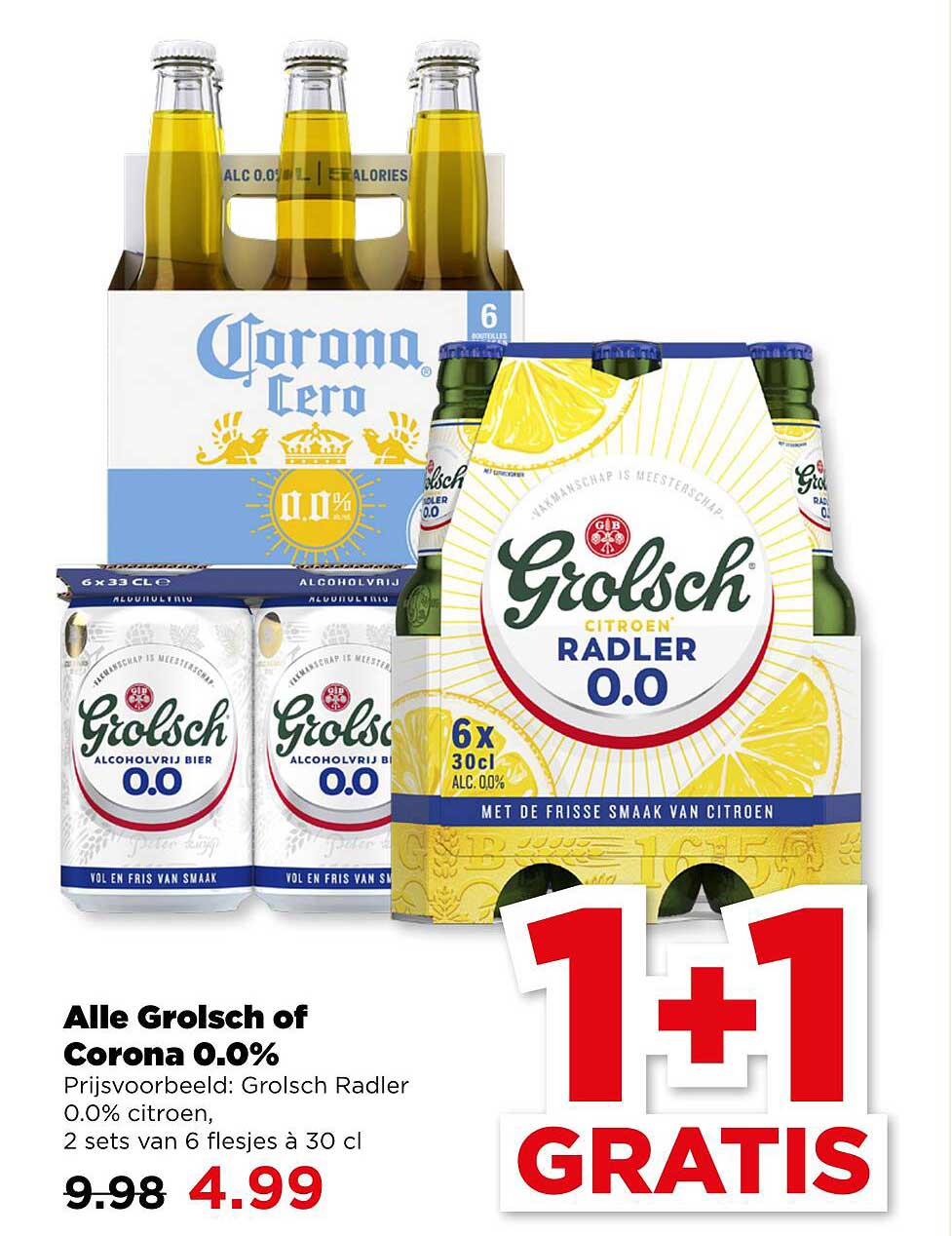 Alle Grolsch of Corona 0.0%