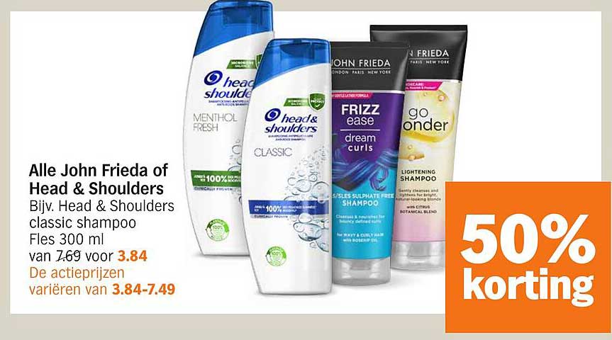 Alle John Frieda of Head & Shoulders