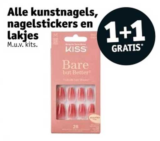Alle kunstnagels, nagelstickers en lakjes M.u.v. kits.