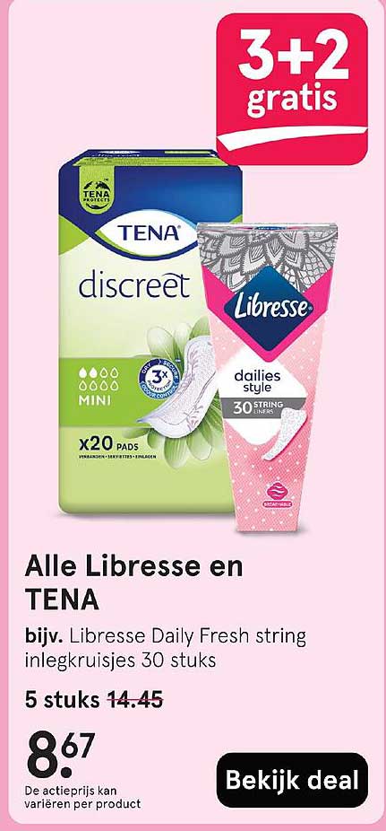 Alle Libresse en TENA