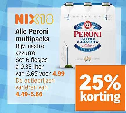 Alle Peroni multipacks