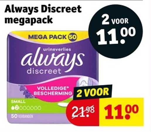 Always Discreet megapak
