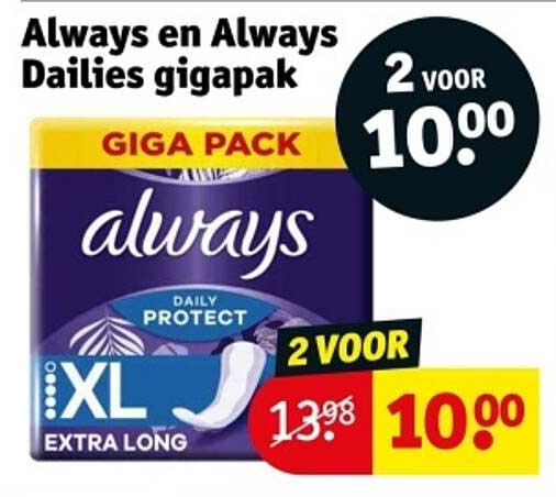 Always en Always Dailies gigapak
