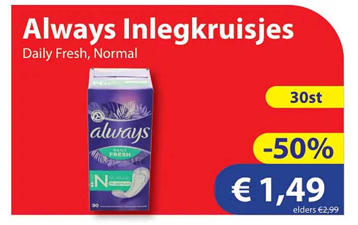 Always Inlegkruisjes