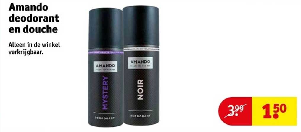 Amando deodorant en douche