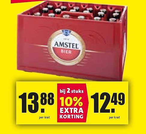 Amstel Bier 24 blikken - 10% extra korting bij 2 stuks