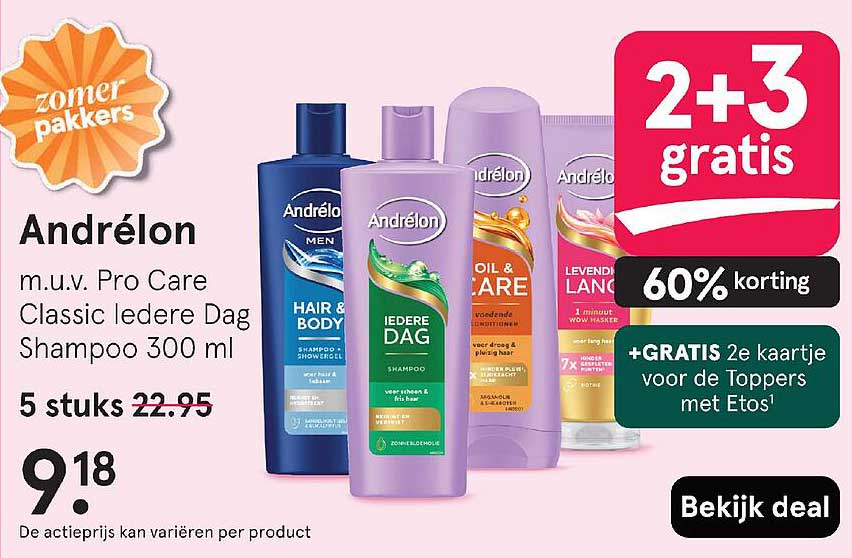 Andrélon m.u.v. Pro Care Classic iedere Dag Shampoo 300 ml