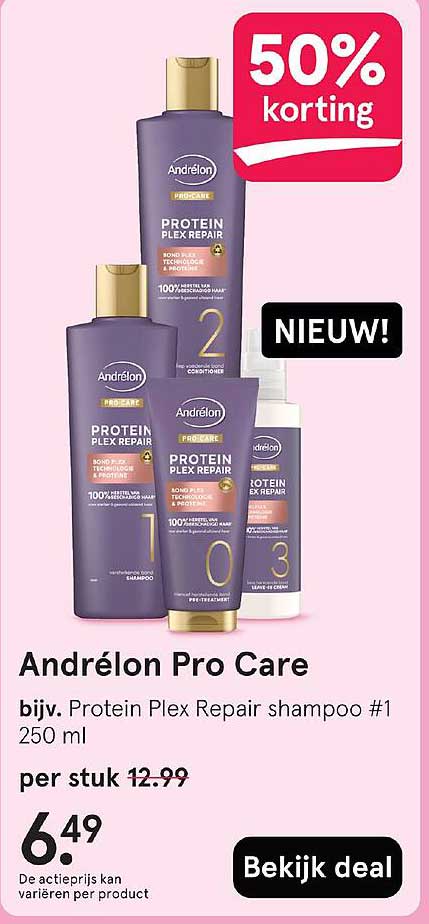 Andrélon Pro Care bijv. Protein Plex Repair shampoo #1 250 ml