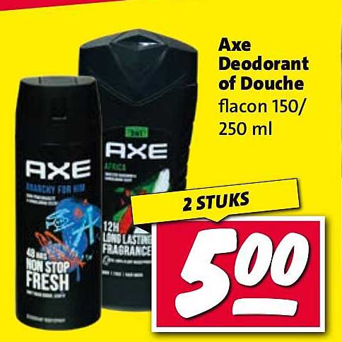 Axe Deodorant of Douche flacon 150/250 ml