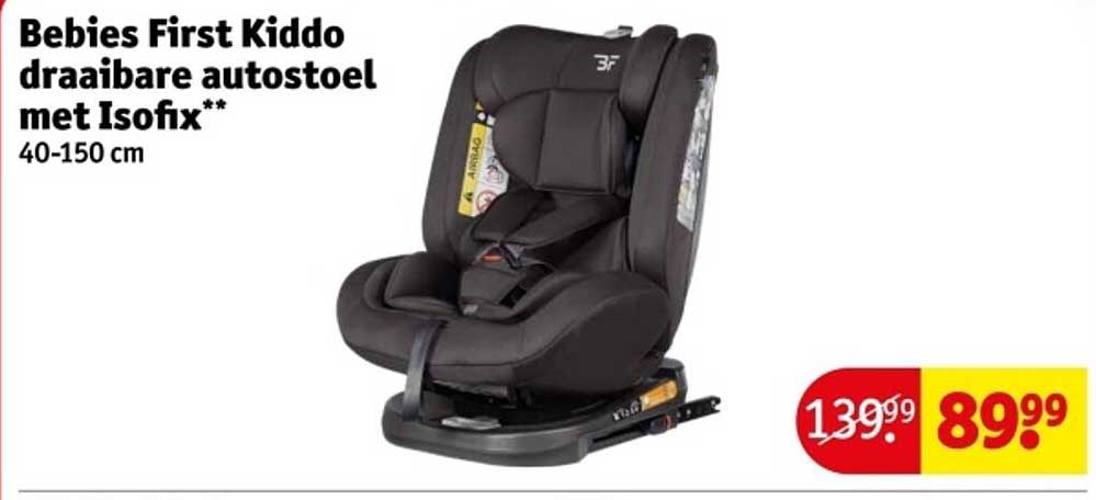 Bebies First Kiddo draaibare autostoel met Isofix** 40-150 cm