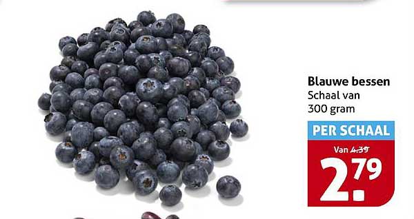 Blauwe bessen Schaal van 300 gram