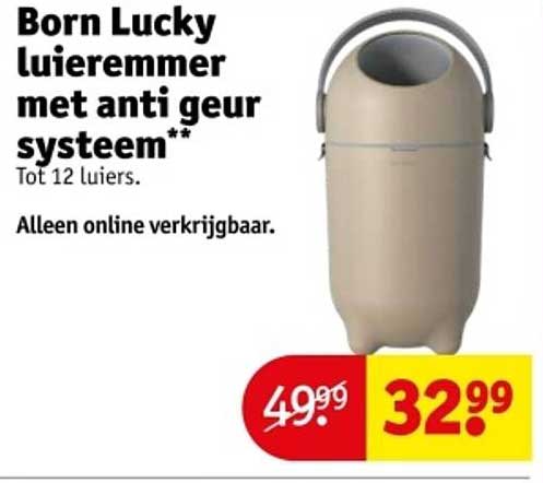 Born Lucky luieremmer met anti geur systeem