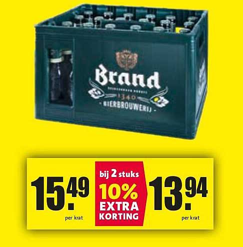 Brand Bier - krat