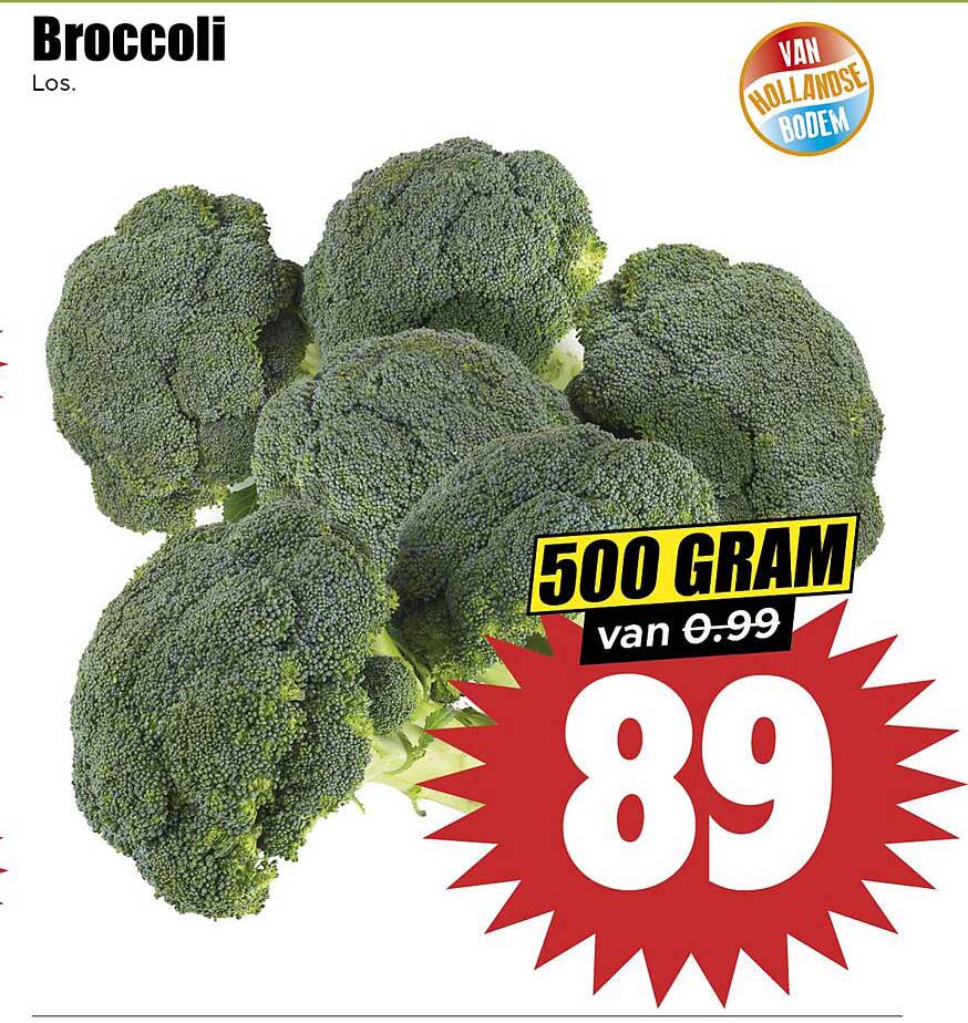 Broccoli Los - 500 gram van €0,99 voor €0,89