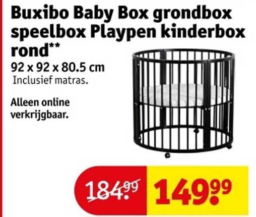 Buxibo Baby Box grondbox speelbox Playpen kinderbox rond