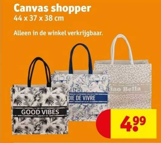 Canvas shopper