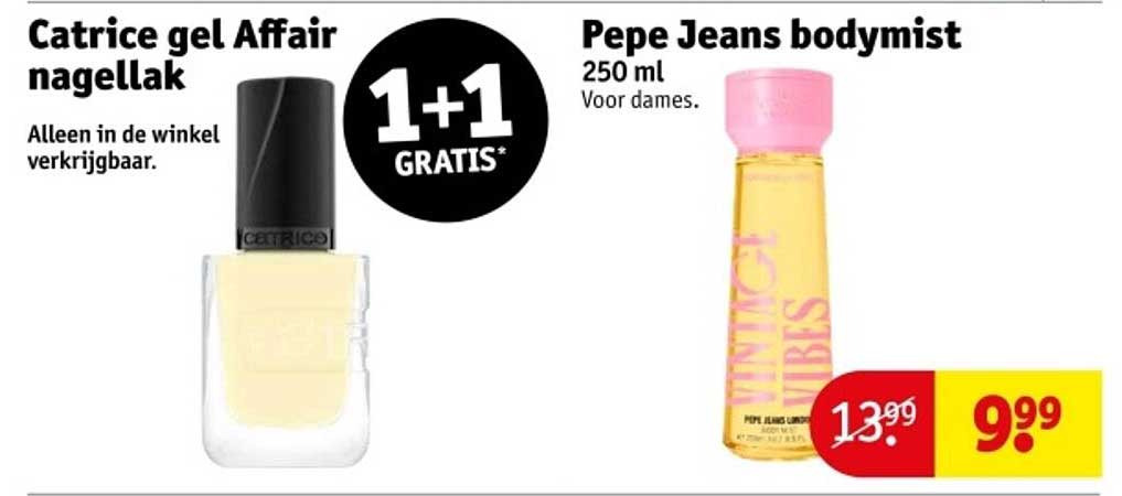 Catrice gel Affair nagellak en Pepe Jeans bodymist 250 ml