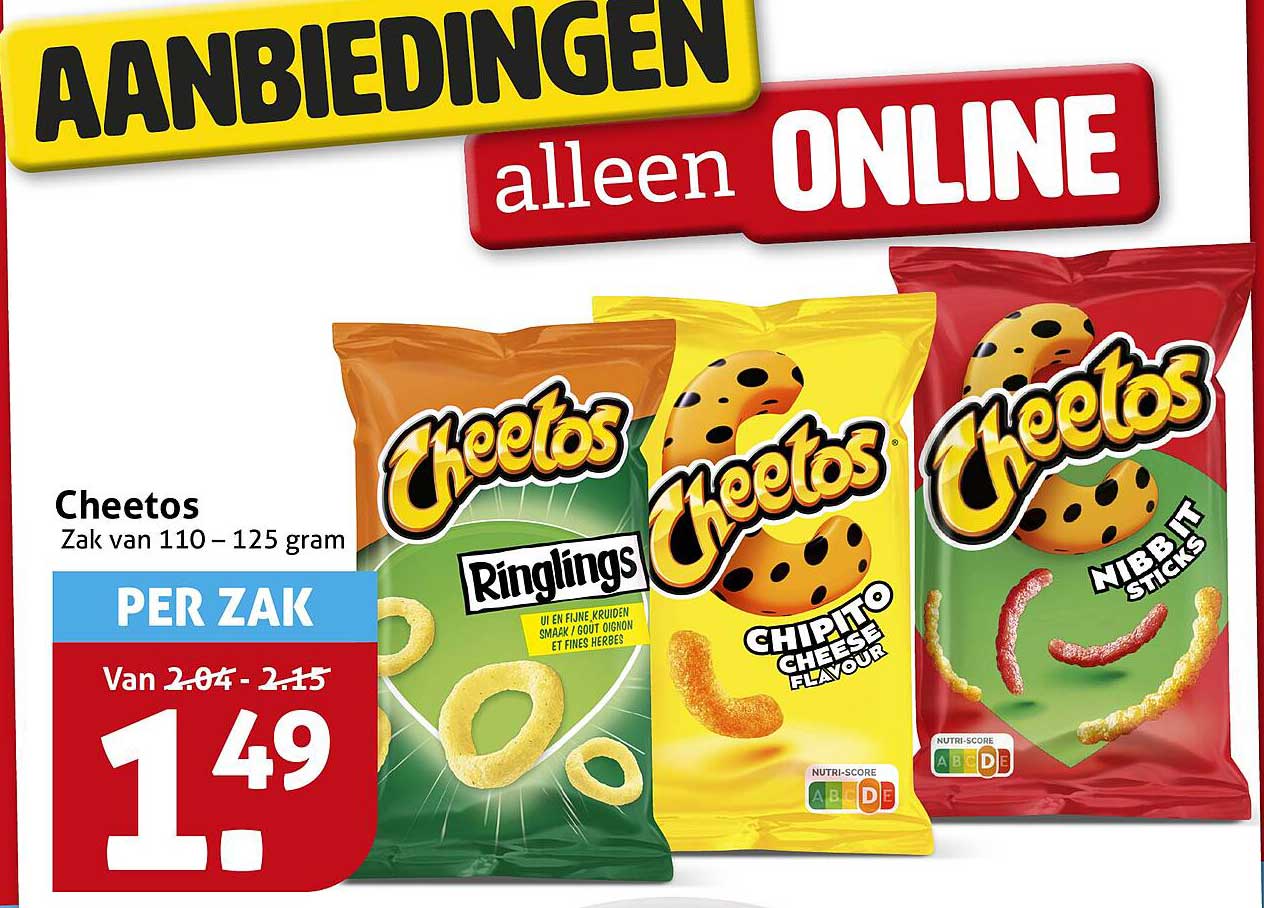 Cheetos Zak van 110 - 125 gram