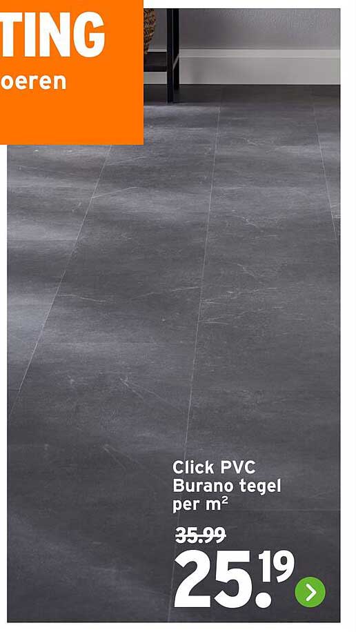 Click PVC Burano tegel per m²