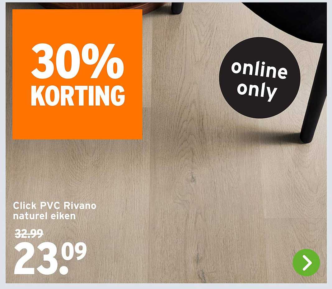 Click PVC Rivano naturel eiken