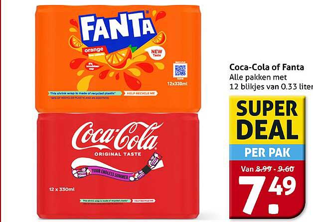 Coca-Cola of Fanta