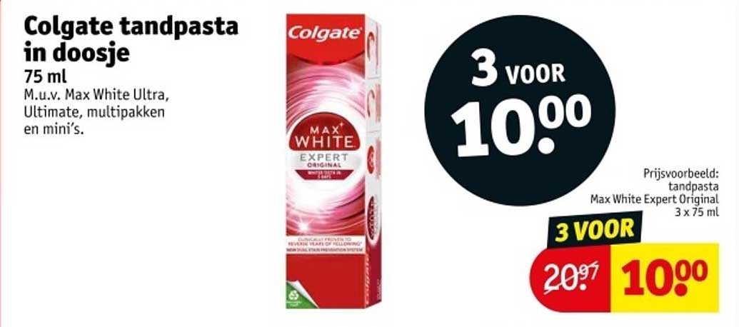 Colgate tandpasta in doosje