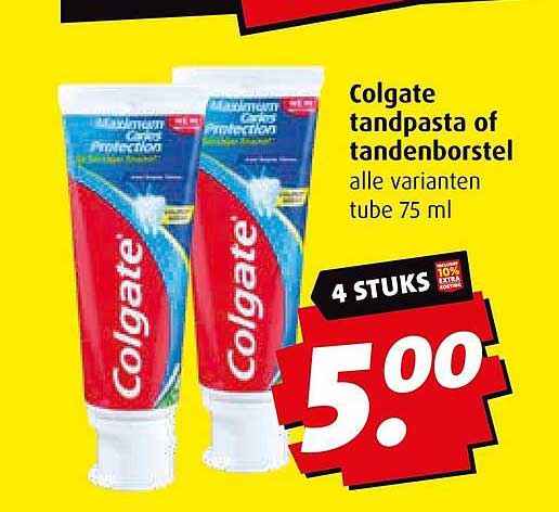 Colgate tandpasta of tandenborstel